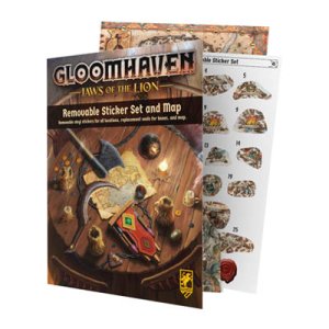 Gloomhaven Jaws of the Lion: Removable Sticker Sheet and Map (ENG)